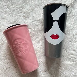 STARBUCKS Alice and Olivia valentine COFFEE MUG BUNDLE! Limited edition